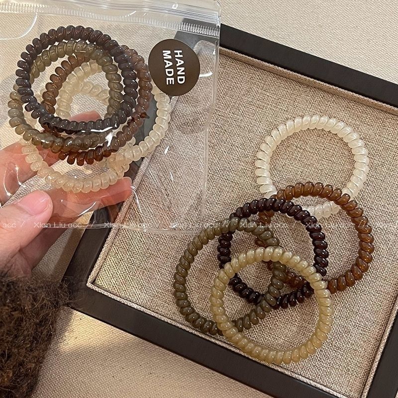 电话线高弹不伤发耐用发圈图片