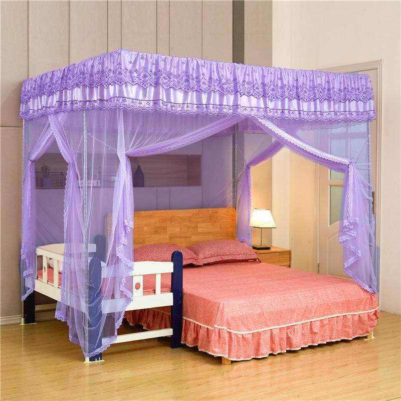 可订加大宫廷蚊帐双床拼接加宽3米特宽特殊尺寸拉链门榻新品