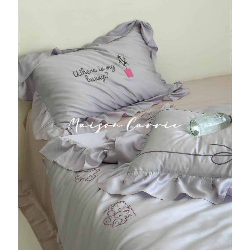 嘉里home|奶甜萌兔法式兰精天丝床上四件套60S凉感夏季被套床单,智能设备,其他智能设备,淘宝优惠券,粉丝福利购,淘宝优惠卷