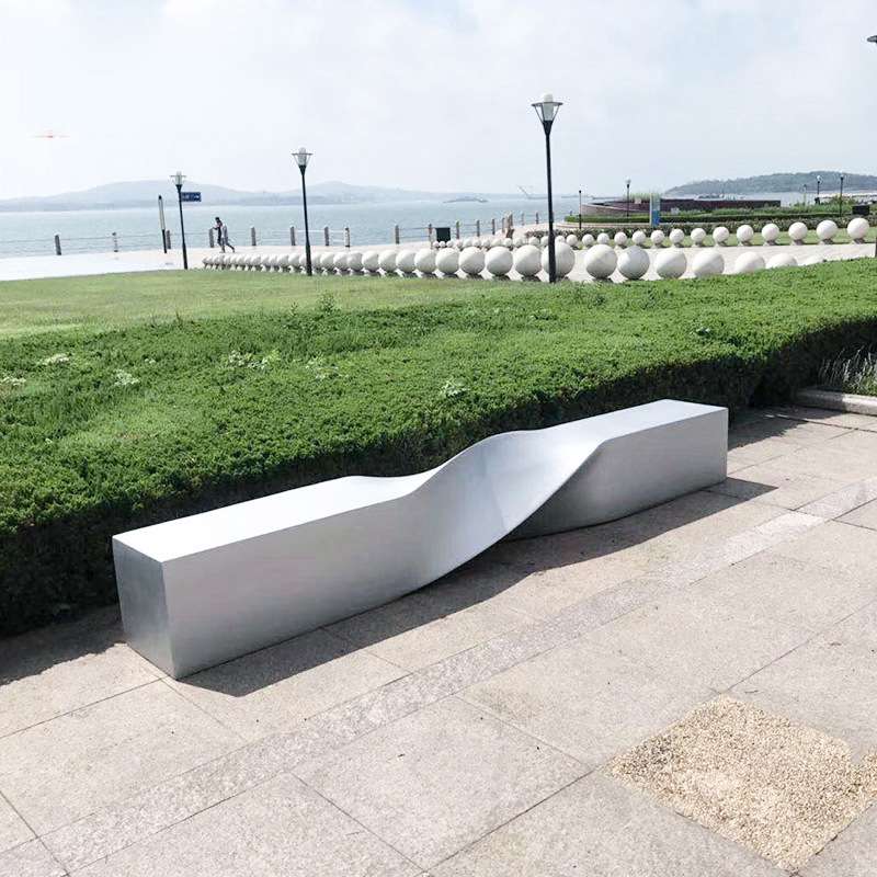 麻花商场椅玻璃钢休闲椅扭曲凳户外公共休息长凳景观座椅直销