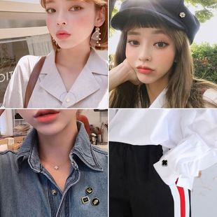 装 珍珠防走光胸针扣女精致扣针别针固定衣服衬衫 饰配饰丝巾扣