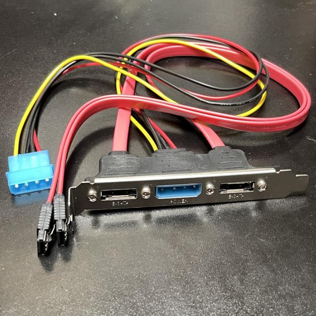 主机壳挡板SATA转ESATA外置双接口 电源 ESATA转SATA转接线 线