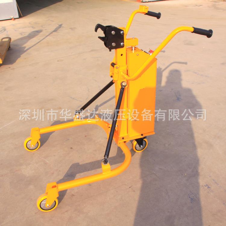 电动油桶圆桶搬运装卸车全自动液压咬嘴铁桶塑料桶升高叉车