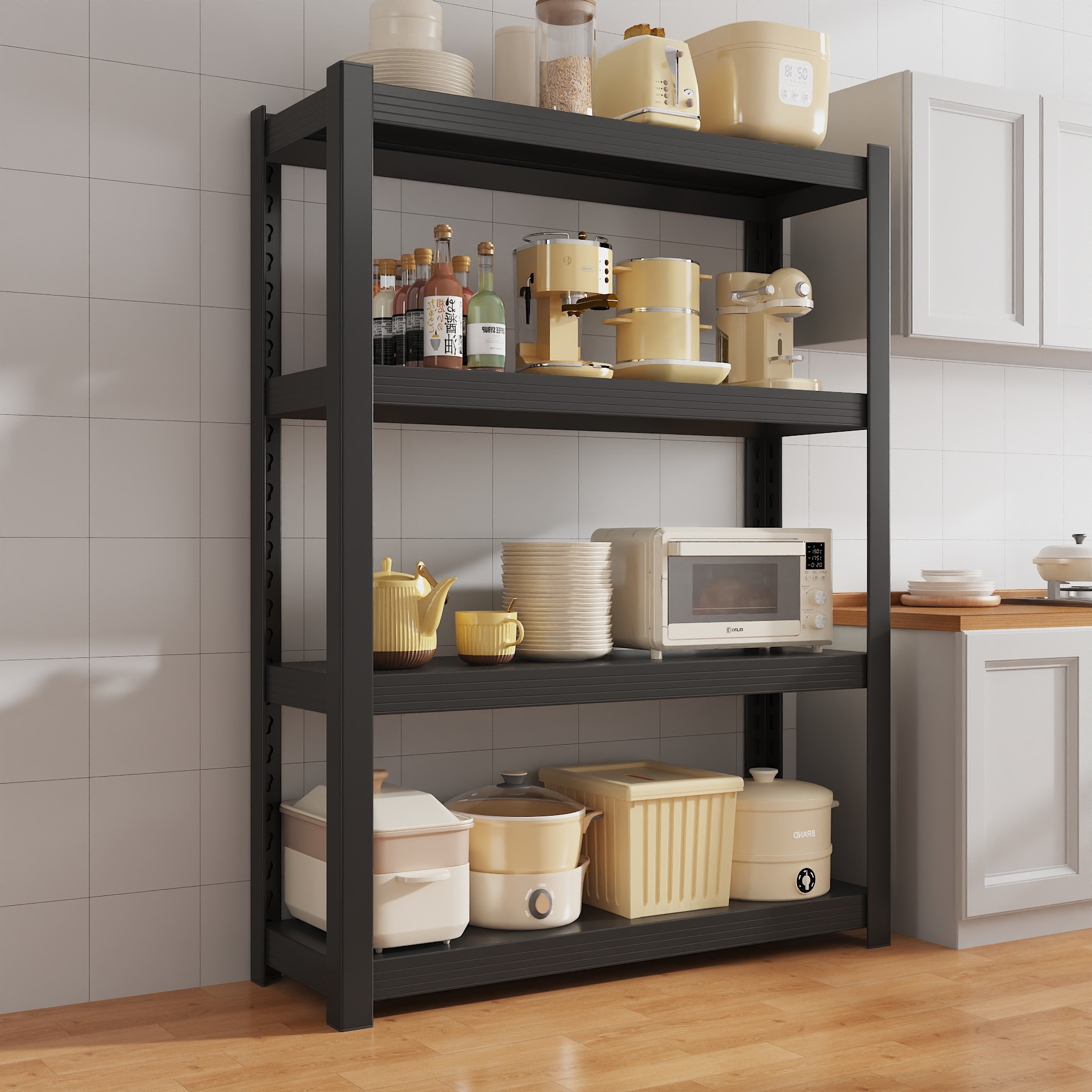 京配厨房置物架落地多层家用收纳层架多功能烤箱微波炉置物架子货,厨房/烹饪用具,微波炉置物架,淘宝优惠券,粉丝福利购,淘宝优惠卷