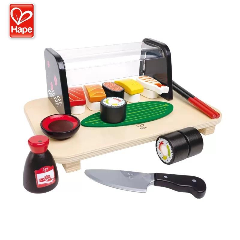 ΗαΡΕ美味寿司台仿真寿司聚餐水果蔬菜品幼儿园过家家益智玩具
