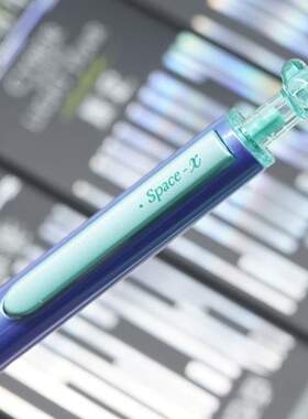 TSING 0156A1硬核时空舱限定赛博光年双珠速干按动中性笔黑芯学生