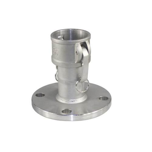 304不锈钢快速接头C型带法兰阴端母头法兰油罐车配件3寸/4寸