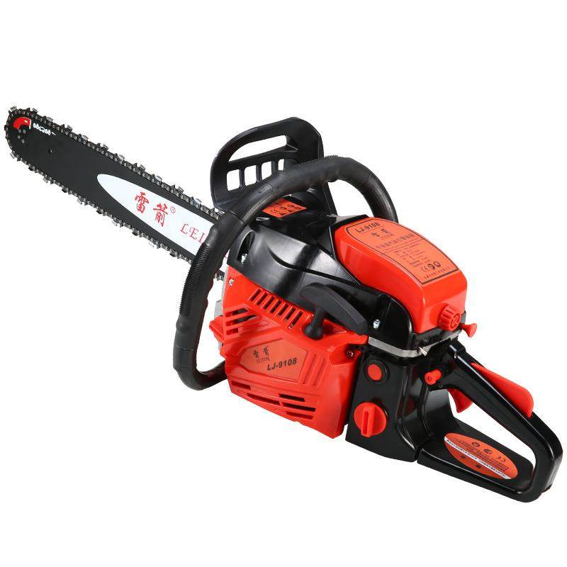 雷箭9108大功率58CC汽油伐木锯小型户外便携手持链条汽油锯