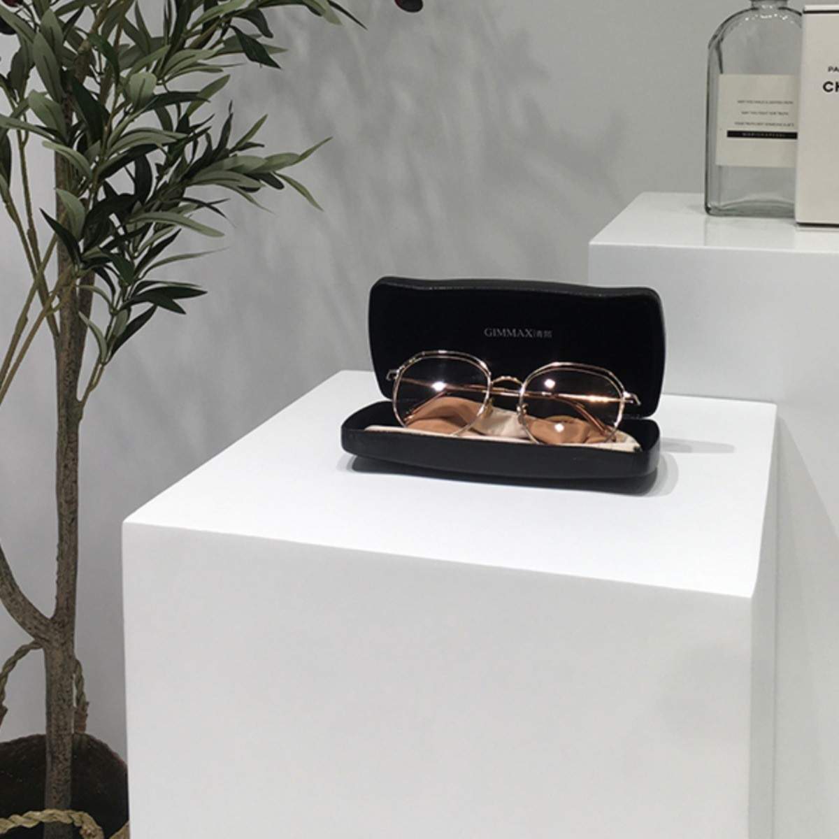 木质烤漆立柱展示台摆台地台展台展柜陈列架工艺品底座中岛方形台