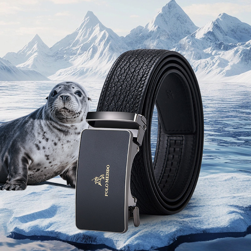 【稀有·海豹皮】男士皮带送老公