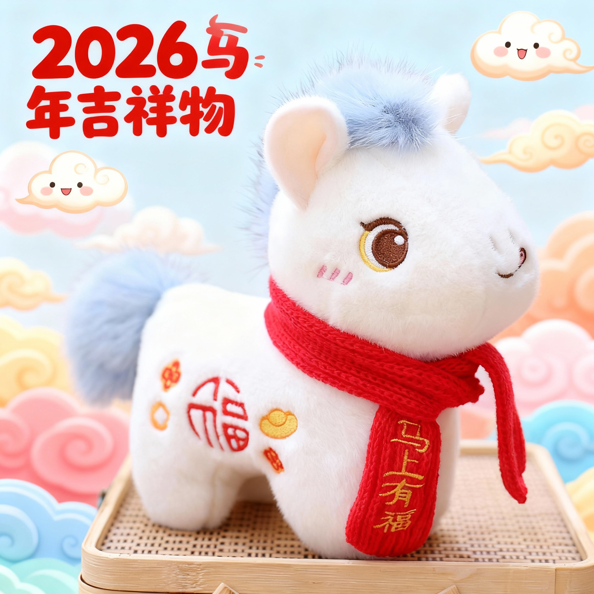 马年吉祥物小马毛绒玩偶大号压床娃娃公仔男女孩生日儿童新年礼物,玩具/童车/益智/积木/模型,毛绒/玩偶/公仔/布艺类玩具,淘宝优惠券,粉丝福利购,淘宝优惠卷