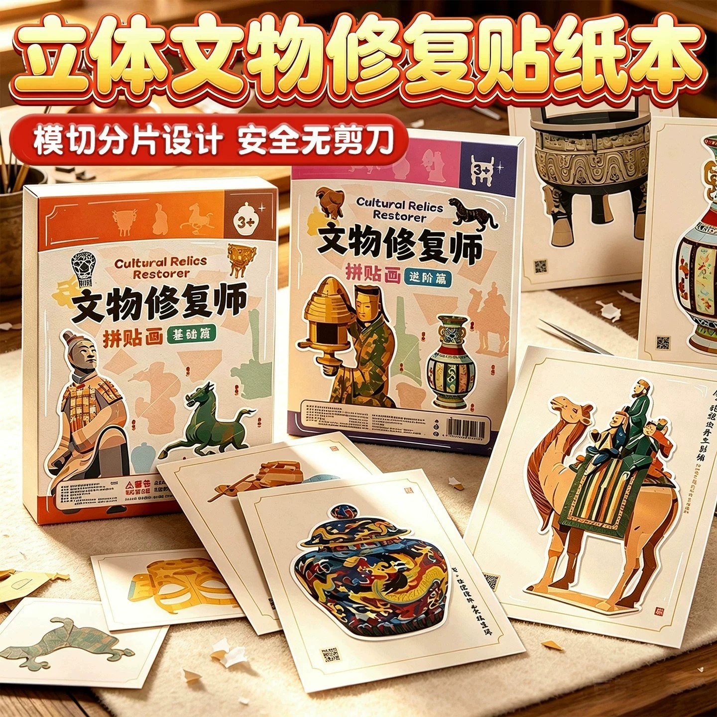 文物修复师考古贴纸书0-6岁图片