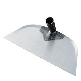 加厚灰锄铲雪锄平口大锄头月锄建筑工地和沙泥浆用木柄月锄方锄头