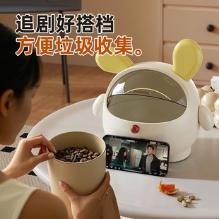 可爱迷你办公室纸篓收纳垃圾盒 高颜值桌面小垃圾桶家用2025新款