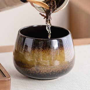 陶瓷紫砂茶渣缸建水缸茶渣桶水盂废水桶桌面纸篓茶盆茶洗干泡收纳