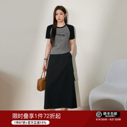 显瘦气质套装大码女装蓝语