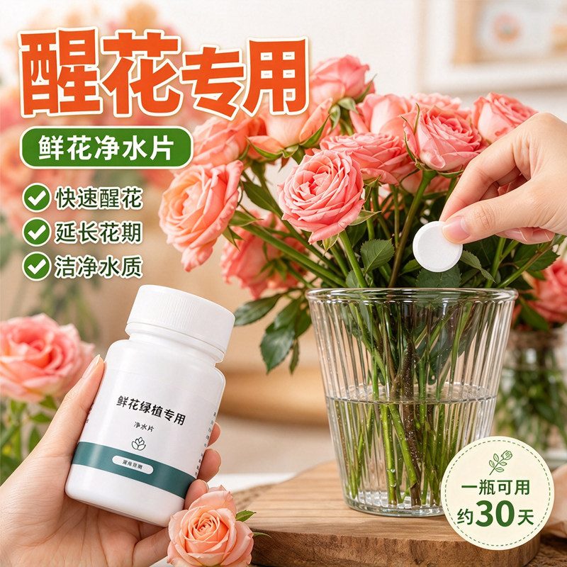 二氧化氯鲜花杀菌保鲜泡腾片