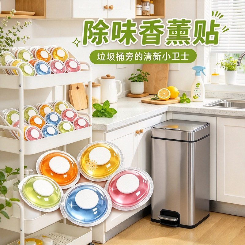 垃圾桶除臭香薰贴持久去异味
