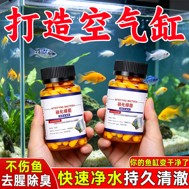 鱼缸硝化细菌胶囊除臭净水