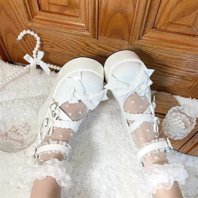 doll感甜美Lolita鞋子洛丽塔鞋小皮鞋JK配裙子可爱圆头公主松糕底