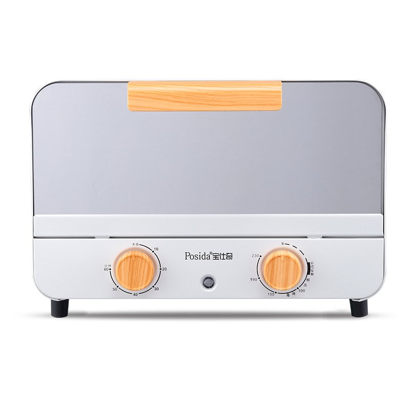 电烤箱日式12L迷你烤箱全自动小型烘焙蛋 糕蒸烤箱礼品工厂直销