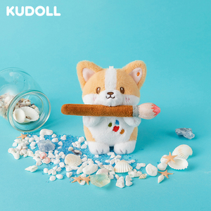 KUDOLL库岛玩偶16型人格KOKO柯基可爱小狗毛绒挂玩偶件包挂礼物