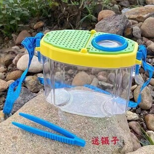 爆款儿童户外昆虫捕捉观察盒放大镜捕捞鱼网男孩女孩露营玩具