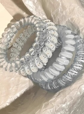 高品质葡萄椰椰波点电话线发圈