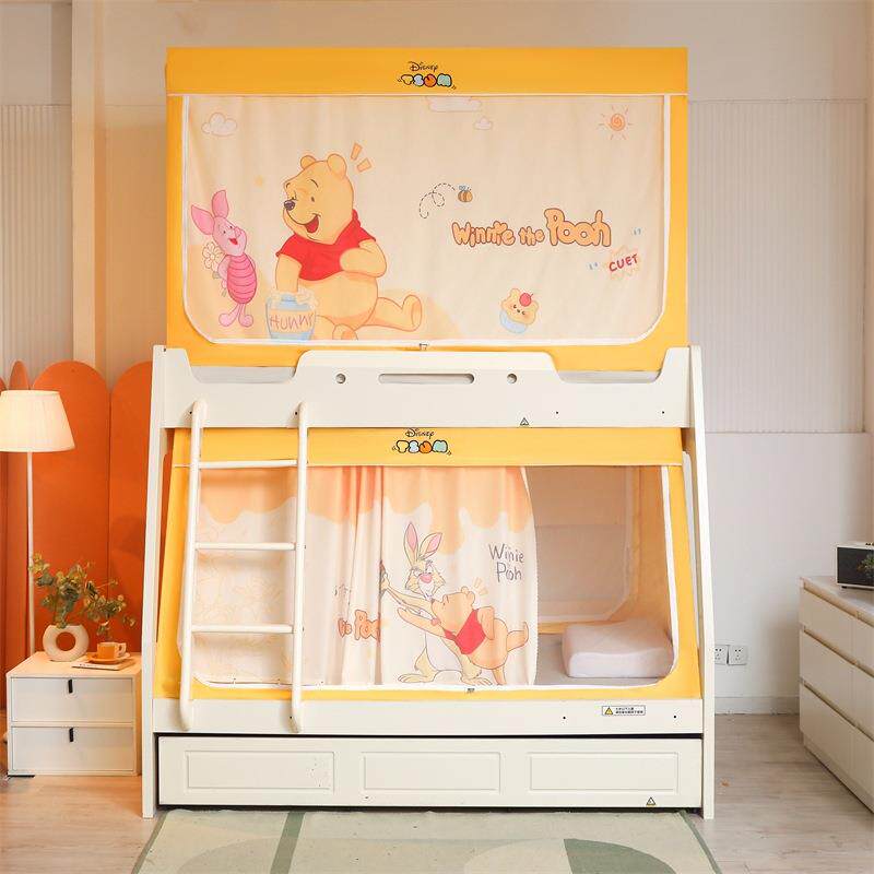 子母床蚊帐1.2m上下铺1.5梯形家用床帘1.35儿童双层高低床0.9学生