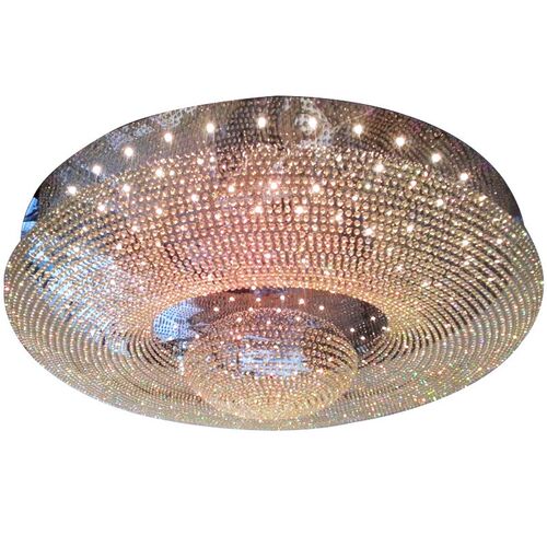 别墅创意鸟巢客厅灯K9水晶圆形吸顶灯酒店工程宴会厅大堂灯具定做