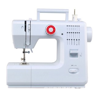 索泽家用缝纫机618迷你便携式 锁边订扣眼吃厚家用缝纫机一机多用