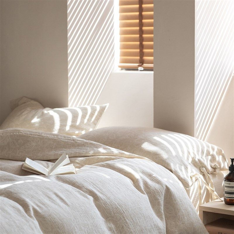 2025新款棉麻绑带款四件套 1.5m床单款四件套 白色,床上用品,床品套件/四件套/多件套,淘宝优惠券,粉丝福利购,淘宝优惠卷