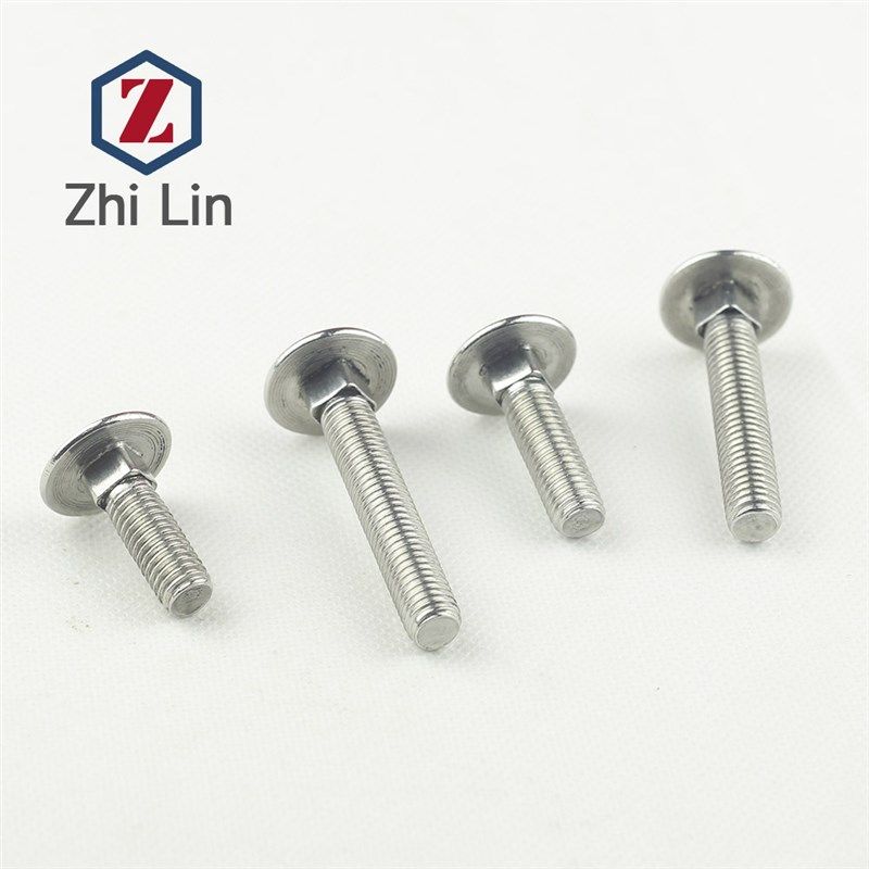 M6 不锈钢201马车螺栓 半圆头方劲螺丝 货架螺丝 GB12 DIN603