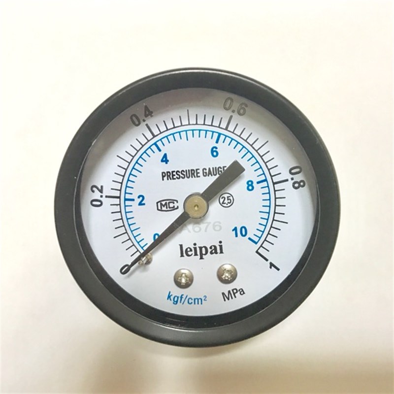 轴向压力表 Y-50Z 0-10kgf/cm2 1mpa 直径50mm 螺纹 PT1/8 ZG1/8