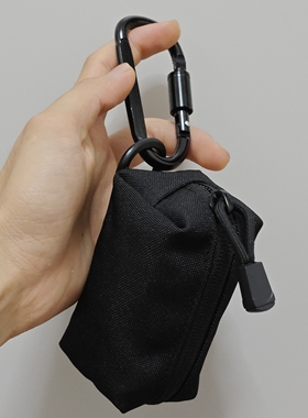 户外运动多功能收纳钥匙包战术风小挂包蓝牙耳机包卡包加厚牛津布