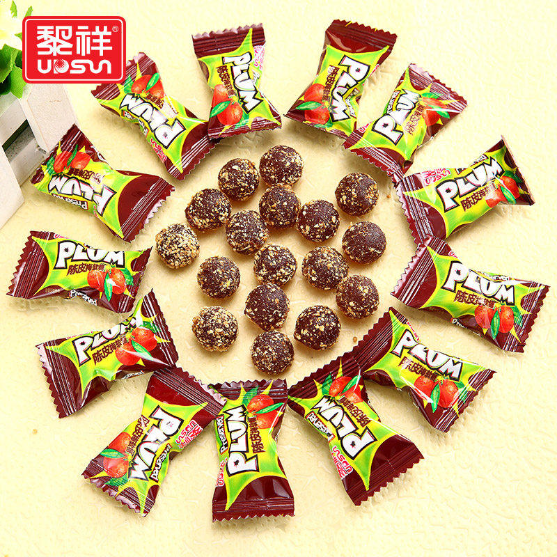 黎祥陈皮梅软糖爆浆陈皮糖酒店招待糖果散装喜糖批发话夹心梅软糖,零食/坚果/特产,夹心糖果/流质糖果,淘宝优惠券,粉丝福利购,淘宝优惠卷