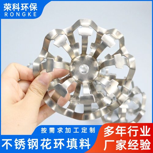 不锈钢花环填料供应304耐高温抗压延网结构煤气脱水塔用规格齐全