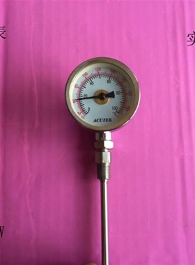 ACUTEK 全不锈钢双金属温度计 WSS311W  100度 L=100  1/4