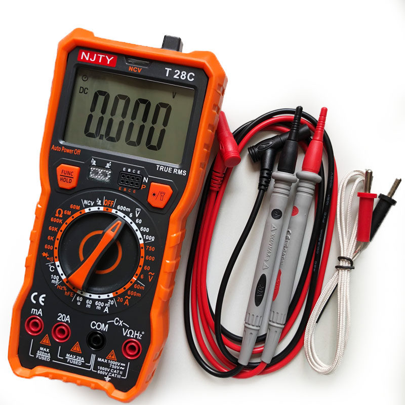正品南京天宇T28C数字万用表电容温度测量遥控NCV感应电场20A电流