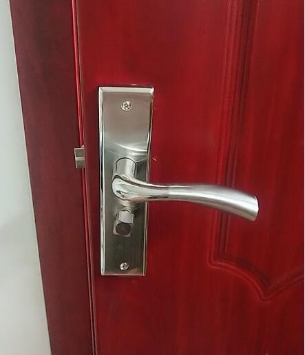 304不锈欧式钢室内房门锁 静音执手锁加厚 卧室门锁套装压把锁