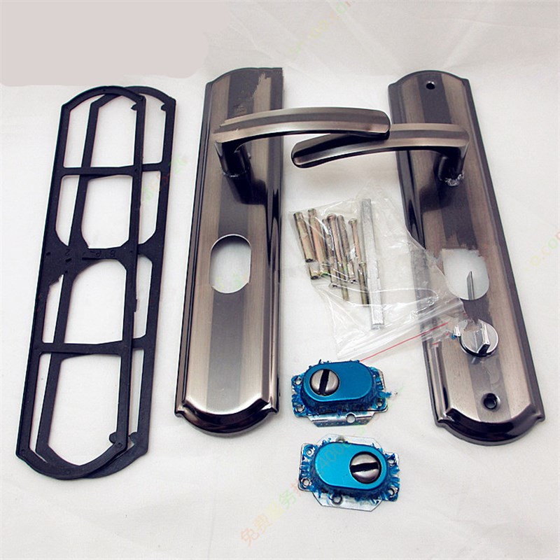 防盗门把手锁整套执手锁大门锁防盗锁门通用型加厚面板235孔6068