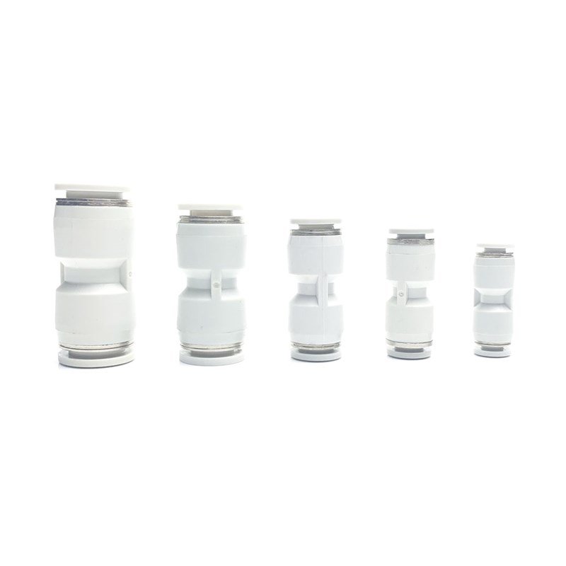 PU 直通快插气管直接头 PU 4/6/8/10/12 等径气动接头精品白色