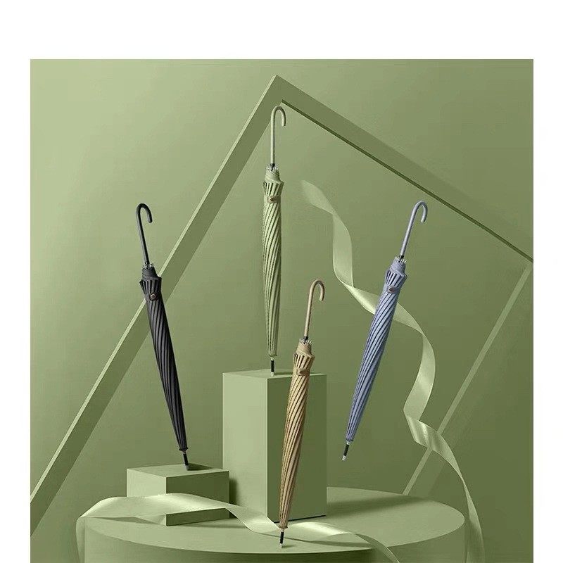 日系文艺小清新16骨长柄晴雨伞弯柄简约纯素色生直杆伞复古男女雨,农机/农具/农膜,灌溉工具,淘宝优惠券,粉丝福利购,淘宝优惠卷