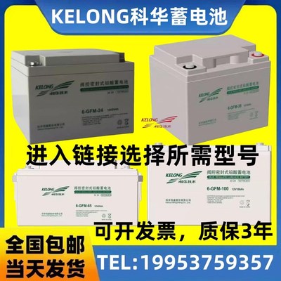 科华蓄电池6-GFM-12V100AH65AH38AH24AH17AH150AH200AH 消防 UPS