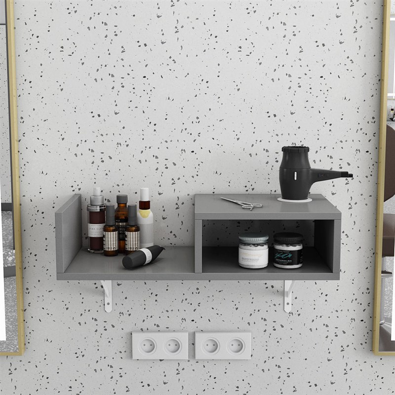 理发店壁挂工具台美发工具柜悬空挂墙式置物架发廊专用收纳置物柜