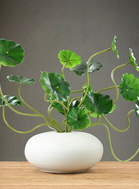 轻奢陶瓷花瓶摆件创意客r厅电视柜禅意中式装饰房间酒柜玄关工艺