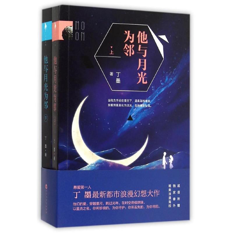 【正版图书】他与月光为邻丁墨著百花洲文艺出版社9787550015104