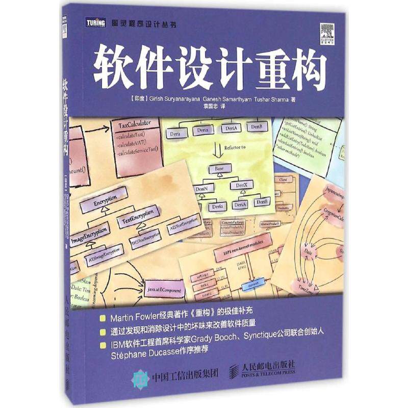 【正版书籍】软件设计重构吉里什苏尔亚那拉亚那加内什撒马尔蒂亚姆图沙尔夏尔马著袁国忠译人民邮电出版社