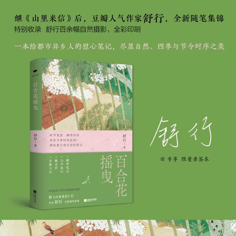 【正版图书】百合花摇曳舒行文学书江苏凤凰文艺出版社