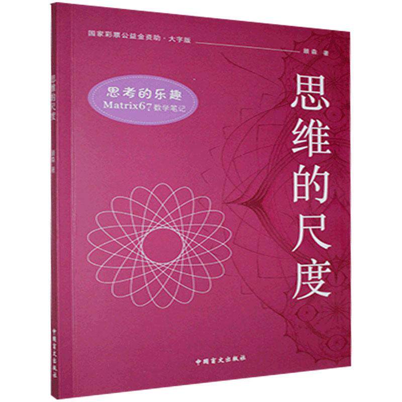 【正版书籍】思考的乐趣Matrix67数学笔记思维的尺度顾森中国盲文出版社9787500298632